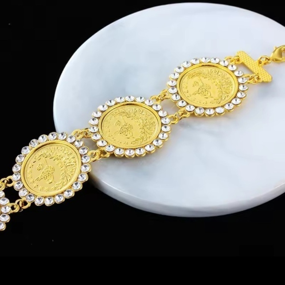 Coin Brecalet - Gold Plated